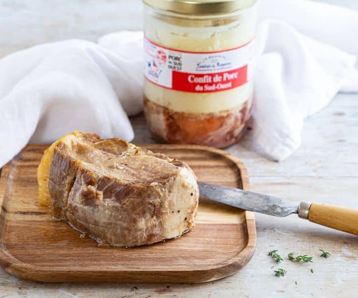 Confit de porc du Sud-Ouest (520g) - La Maison du Jambon de Bayonne