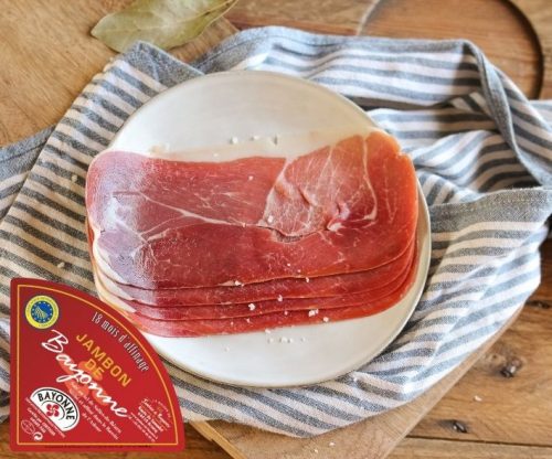 JAMBON DE BAYONNE 4 tranches 18 mois d'affinage