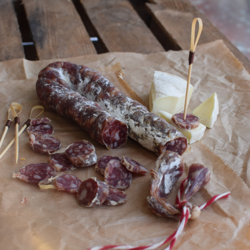 saucisse sèche au fromage de brebis