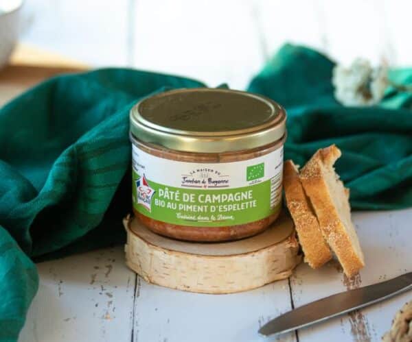 pâté de campagne bio au piment 180 grammes