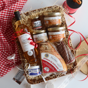 Image panier cadeau le prestigieux - produits locaux du Sud-Ouest sur la Maison du Jambon de Bayonne