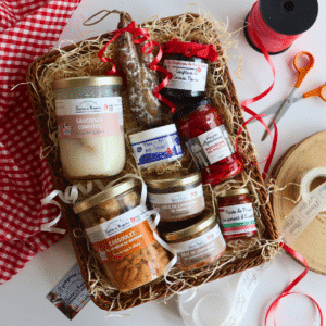 Photo du Coffret cadeau du terroir, charcuterie Sud-Ouest, Pays Basque, Béarn