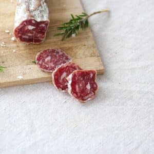 Image rosette IGP Porc du Sud-Ouest – Saucisson Sec Artisanal en Vente en Ligne