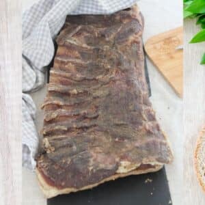 photo ventreche seche plate en vente en ligne sur le site internet de la Maison du Jambon de Bayonne