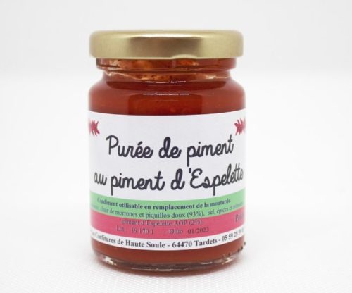 purée de piment au piment d'espelette 90 grammes