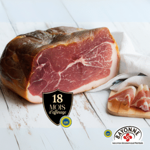 Image de demi jambon de Bayonne IGP 18 mois d'affinage en vente direct producteur