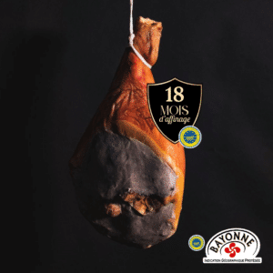 Photo de jambon de Bayonne IGP 18 mois d'affinage - produit local d'exception