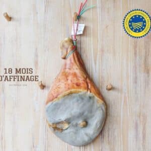 jambon de bayonne à l'os igp 18 mois d'affinage