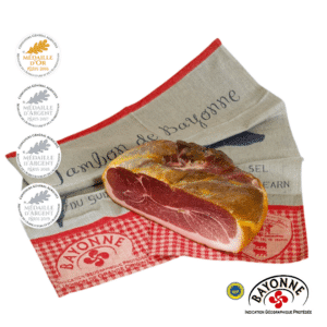 Image de demi jambon sec de Bayonne IGP 12 mois maturation sous vide