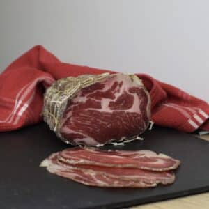 Image d'un morceau de coppa artisanal IGP