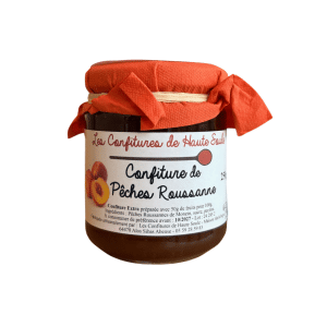 Image de Confiture artisanale de Pêches Roussanne 250 grammes