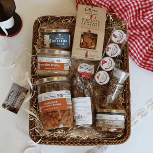 Photo de panier garni "Rustique Gourmand" en vente en ligne sur La Maison du Jambon de Bayonne